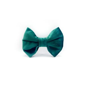 Green Velvet Bow